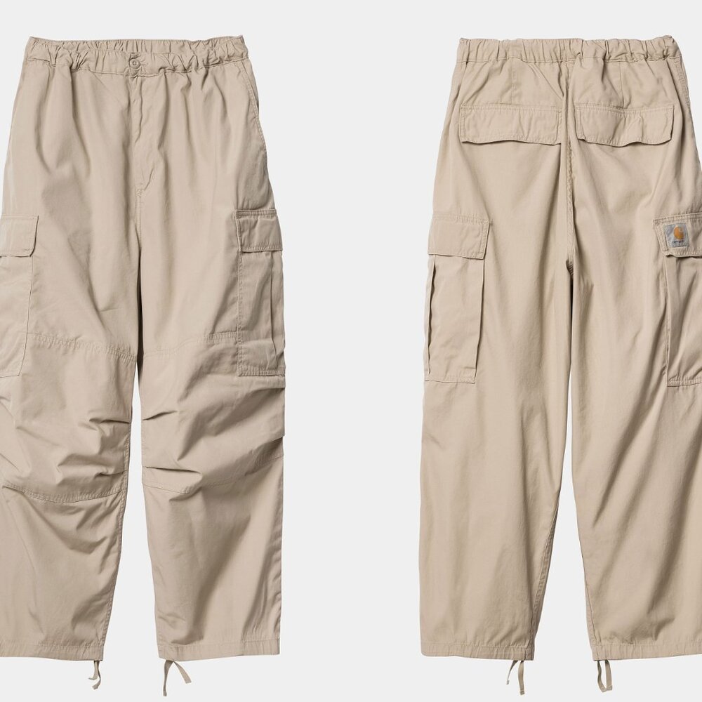 Carhartt WIP Hooded Theory Sweat Size M Beige Cargo Pants